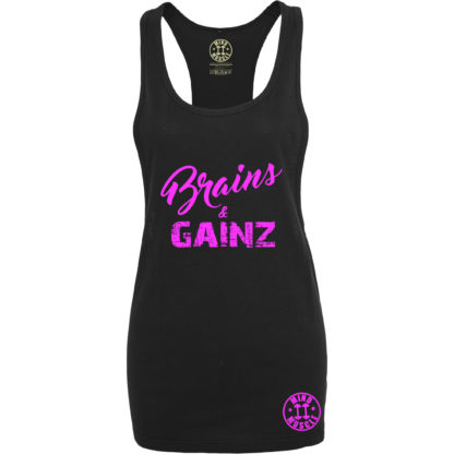 dames fitness tank top roze