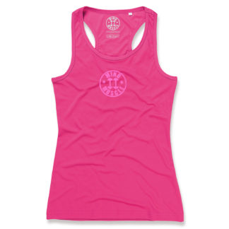 Dames fitness sport top dry fit roze
